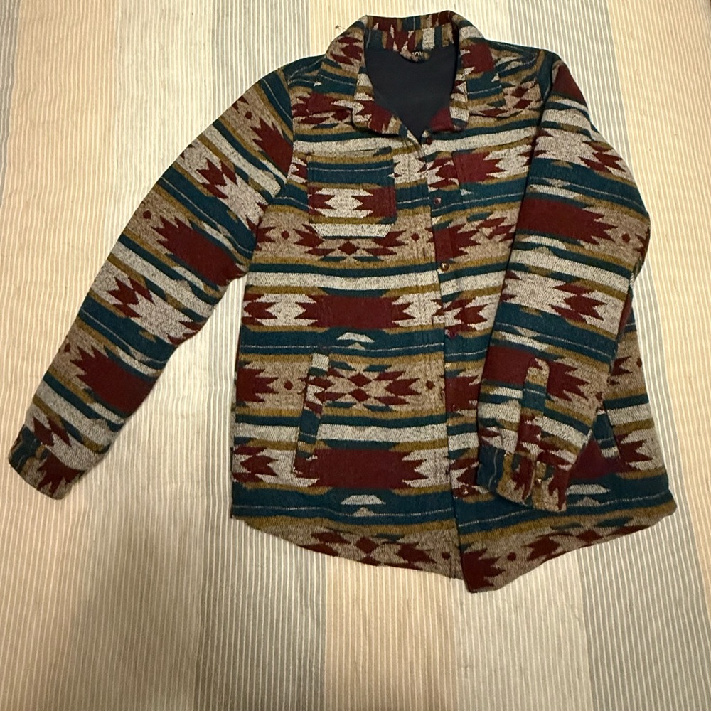 Tribal Patterned Utility Jacket - image 1